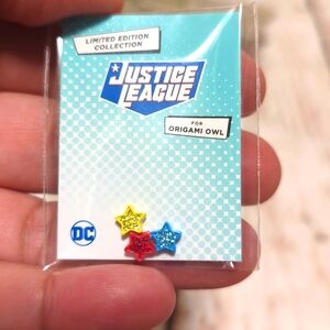 Origami Owl Limited Edition Pack of 3 Justice League Star Charms NWT